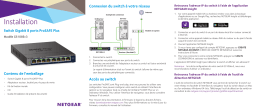 Netgear (GS108E) Switch Ethernet Plus 8 Ports RJ45 Métal Gigabit spécification