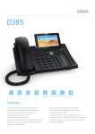 Snom D385, D375, D345, D315 T&eacute;l&eacute;phones IP : AI Chat &amp; PDF