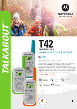 Motorola Talkie-walkie portée de 4 km Blanc Manuel utilisateur