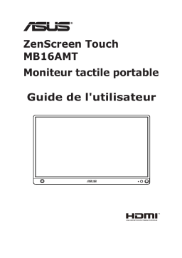 Asus ZenScreen Touch MB16AMT Manuel utilisateur