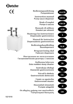 Bartscher 100321 Pump station,1 pump 3,3L Mode d'emploi