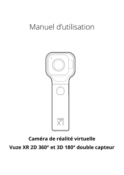 Vuze -XR-BLK Caméscope de Poche 5.7 Mpx lentille 360° Noir Manuel utilisateur
