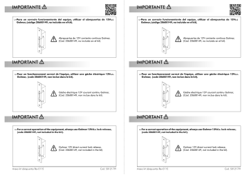 Golmar ANEXO KIT ABREPUERTAS REV.0115 Manuel du propriétaire | Fixfr