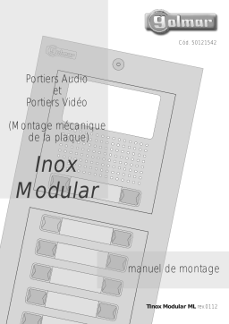 Golmar TINOX MODULAR ML REV.0112 Manuel du propriétaire