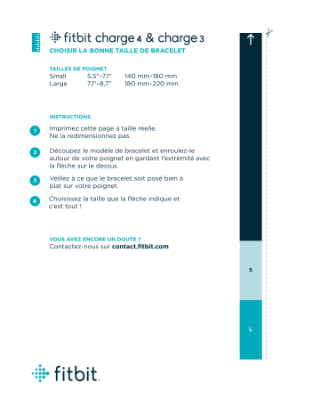 Fitbit Bracelet d'Activité Charge 4 Manuel utilisateur | Fixfr