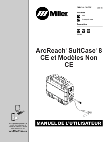 Miller ARCREACH SUITCASE 8 Manuel utilisateur | Fixfr