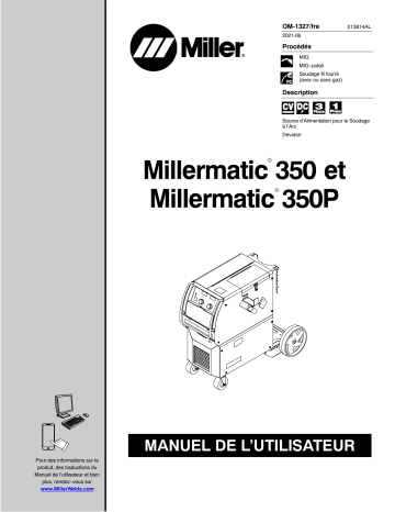 Millermatic 350P | Miller MILLERMATIC 350 Manuel utilisateur | Fixfr