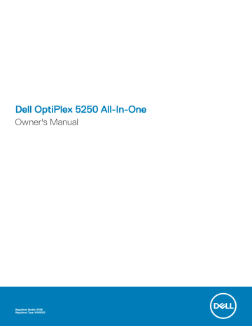 Dell OptiPlex 5250 All-In-One desktop Manuel du propriétaire | Fixfr