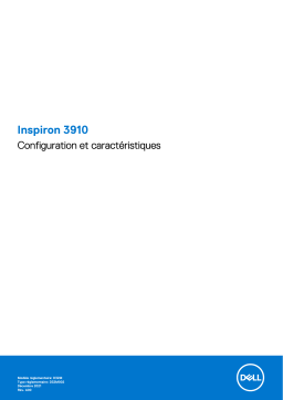 Dell Inspiron 3910 desktop Manuel utilisateur