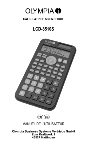 Olympia LCD 8510S Calculators Manuel utilisateur | Fixfr
