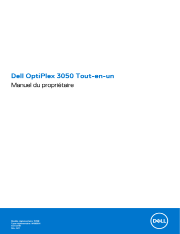 Dell OptiPlex 3050 All-In-One desktop Manuel du propriétaire | Fixfr
