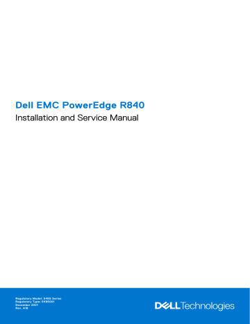 Dell OEMR R840 Manuel utilisateur | Fixfr