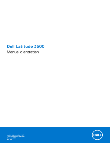 Dell Latitude 3500 laptop Manuel du propriétaire | Fixfr