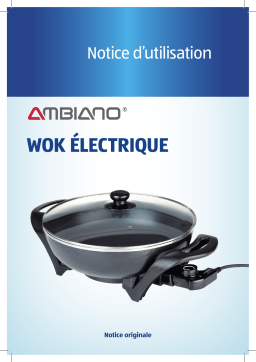 Ambiano GT-SF-ELW-01 Electric wok Manuel utilisateur