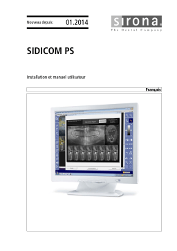 Dentsply Sirona SIDICOM PS Mode d'emploi