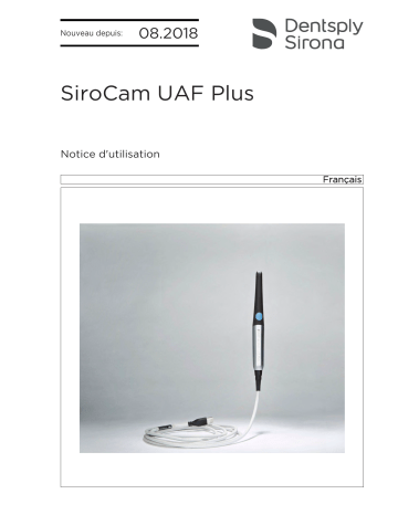 Dentsply Sirona SiroCam UAF Plus Mode d'emploi | Fixfr