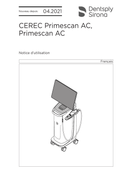 Dentsply Sirona CEREC Primescan AC, Primescan AC Mode d'emploi