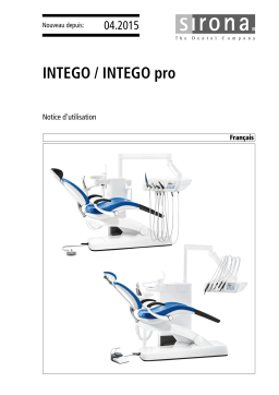 Dentsply Sirona Intego Mode d'emploi