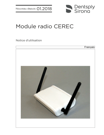 Dentsply Sirona CEREC Radio Device Mode d'emploi | Fixfr