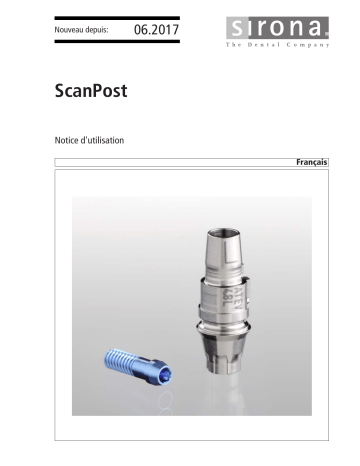 Dentsply Sirona ScanPost Mode d'emploi | Fixfr