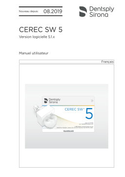 Dentsply Sirona CEREC SW 5.1.x Mode d'emploi