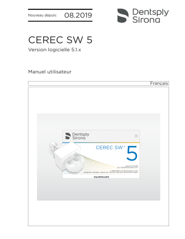 Dentsply Sirona CEREC SW 5.1.x Mode d'emploi | Fixfr