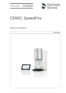 Dentsply Sirona CEREC SpeedFire Mode d'emploi