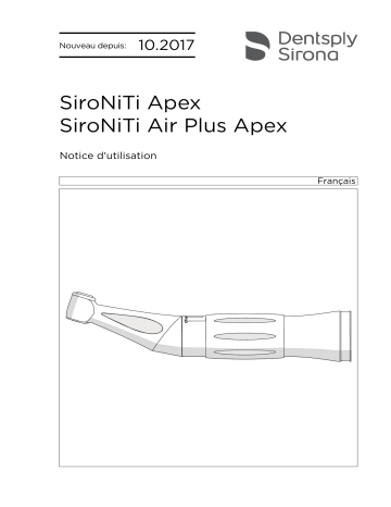 Dentsply Sirona SiroNiTi APEX / Air+ APEX Mode d'emploi | Fixfr