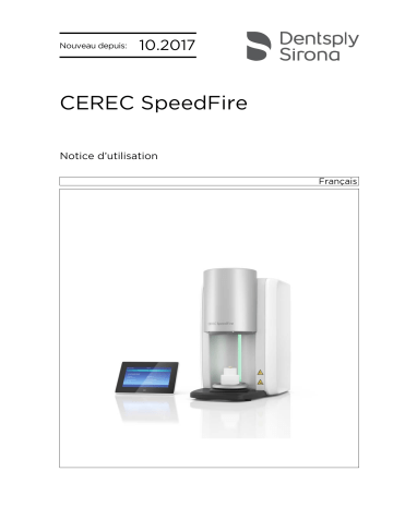 Dentsply Sirona CEREC SpeedFire Mode d'emploi | Fixfr