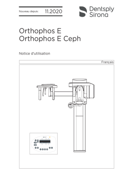 Dentsply Sirona Orthophos E / E Ceph Mode d'emploi