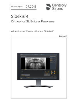 Dentsply Sirona Sidexis 4, IFU Mode d'emploi