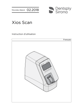 Dentsply Sirona Xios Scan Mode d'emploi