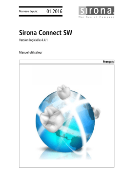 Dentsply Sirona Sirona Connect SW 4.4.x Mode d'emploi