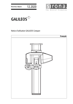 Dentsply Sirona GALILEOS COMPACT Mode d'emploi