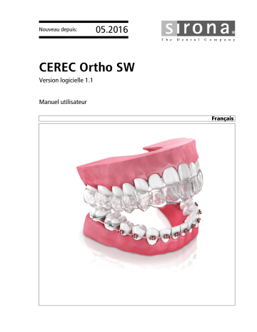 Dentsply Sirona CEREC Ortho SW 1.1.x Mode d'emploi | Fixfr