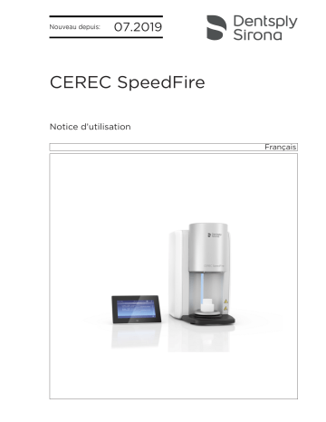 Dentsply Sirona CEREC SpeedFire Mode d'emploi | Fixfr