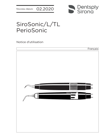 Dentsply Sirona SiroSonic, SiroSonic L/TL, PerioSonic Mode d'emploi | Fixfr