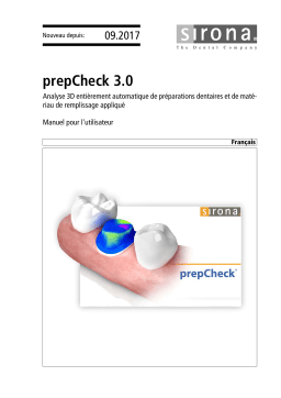 Dentsply Sirona prepCheck 3.0.x Mode d'emploi