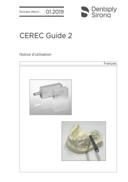 Dentsply Sirona CEREC Guide 2 Mode d'emploi