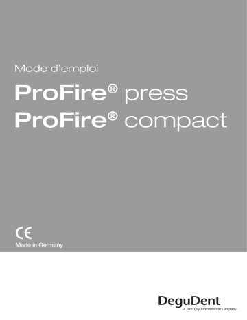 Dentsply Sirona ProFire Mode d'emploi | Fixfr