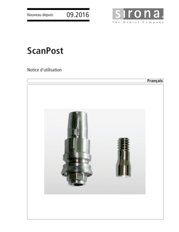 Dentsply Sirona ScanPost Mode d'emploi | Fixfr