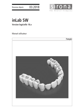 Dentsply Sirona inLab CAD SW 18.0.x Mode d'emploi