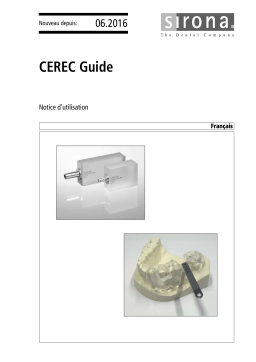 Dentsply Sirona CEREC Guide 1, CEREC Guide 2 Mode d'emploi