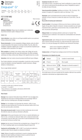 Dentsply Sirona Degupal G Mode d'emploi | Fixfr