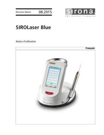 Dentsply Sirona SiroLaser Blue Mode d'emploi | Fixfr