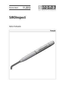 Dentsply Sirona SiroInspect Mode d'emploi