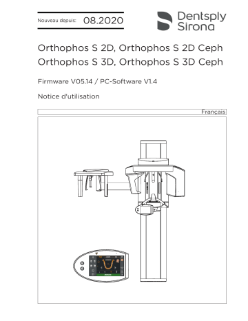 Dentsply Sirona Orthophos S 2D / S 3D / S 2D Ceph / S 3D Ceph Mode d'emploi | Fixfr
