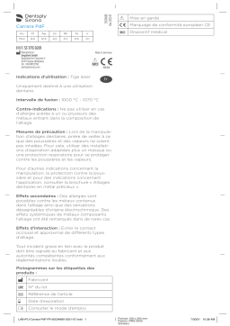 Dentsply Sirona Carrara PdF - Tige laser Mode d'emploi