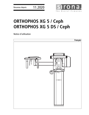 Dentsply Sirona ORTHOPHOS XG 5 / 5 DS / 5 Ceph / 5 DS Ceph Mode d'emploi | Fixfr