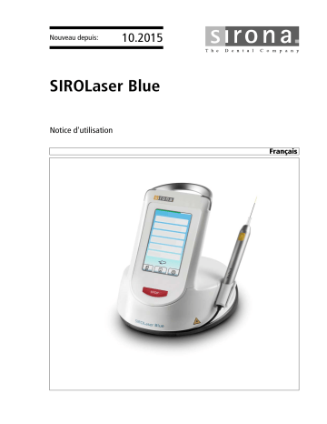 Dentsply Sirona SiroLaser Blue Mode d'emploi | Fixfr